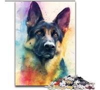 Jigsaw Puzzles for Adults 1000 Piece Puzzle German Shepherd, Suitable for People Aged 14 And Above Challenging To Complete But Fun And Humorous Great Gift 50x75cm
