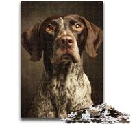 Jigsaw Puzzles for Adults 1000 Piece Puzzle German Shorthaired Pointer Challenging Game And Family Play Secret Santa Gifts 50x75cm