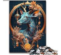 Jigsaw Puzzles for Adults 1000 Piece Puzzle Giraffe Enchantment Spells, Analysis And Logic with Fully Interlocking Randomly Shaped Pieces for And Age 14 Years Up (Size 26x38cm)