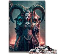 Jigsaw Puzzles for Adults 1000 Piece Puzzle Goat Devil Stress Reliever Difficult Challenge Is Ideal As Gifts for The Whole Family 50x75cm