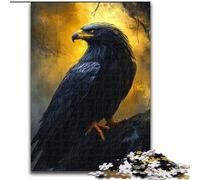Jigsaw Puzzles for Adults 1000 Piece Puzzle Golden Crow, Analysis And Logic with Fully Interlocking Randomly Shaped Pieces for And Age 14 Years Up (Size 50x75cm)