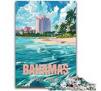 Jigsaw Puzzles for Adults 1000 Piece Puzzle Grand Bahama Bahamas Stress Reliever Difficult Challenge Is Ideal As Gifts for The Whole Family (size 38x26cm)