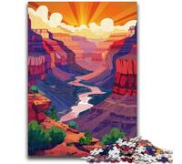 Jigsaw Puzzles for Adults 1000 Piece Puzzle Grand Canyon Sunset Stress Reliever Difficult Challenge Is Ideal As Gifts for The Whole Family (size 38x26cm)