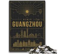 Jigsaw Puzzles for Adults 1000 Piece Puzzle Guangzhou China Stress Reliever Difficult Challenge Is Ideal As Gifts for The Whole Family (size 38x26cm)