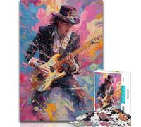 Jigsaw Puzzles for Adults 1000 Piece Puzzle Guitar Playing,Family Game Stress Reliever Difficult Challenge Enhance Love between Couples (75x50cm)