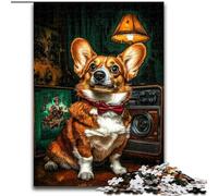 Jigsaw Puzzles for Adults 1000 Piece Puzzle Happy Corgi, Fun Activity for Home, Rainy Days Toys, Birthday Gifts (Size 26x38cm)