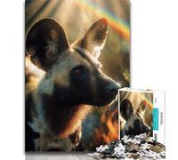 Jigsaw Puzzles for Adults 1000 Piece Puzzle Hyena,Educational Family Game Wall Decoration Unique Birthday And Xmas Gifts (38x26cm)