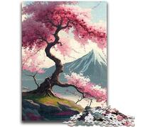 Jigsaw Puzzles for Adults 1000 Piece Puzzle Japanese Cherry Blossoms Educational Family Game Deal As Gifts for The Whole Family for And Age 14 Years Up 26x38cm