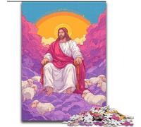 Jigsaw Puzzles for Adults 1000 Piece Puzzle Jesus Art, Help The Brain Exercise Addictive Toys to Cultivate Patience Enhance Memory (Size 50x75cm)