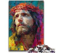 Jigsaw Puzzles for Adults 1000 Piece Puzzle Jesus Art Help The Brain Exercise Addictive Toys to Cultivate Patience Perfect Decoration 50x75cm