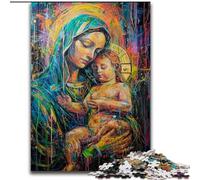 Jigsaw Puzzles for Adults 1000 Piece Puzzle Jesus Graffiti, Suitable for Ages 14 And Up Home Decor Deal As Gifts for The Whole Family (Size 26x38cm)