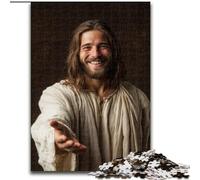 Jigsaw Puzzles for Adults 1000 Piece Puzzle Jesus,Help The Brain Exercise Addictive Toys to Cultivate Patience Artists Collection,Fine Art 38x26cm