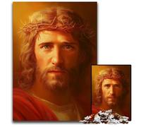 Jigsaw Puzzles for Adults 1000 Piece Puzzle Jesus Puzzle Educational Challenge, Deal As Gifts for The Whole Family for 14+ 26X38CM