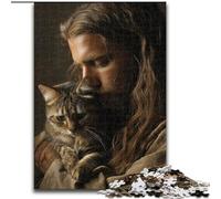 Jigsaw Puzzles for Adults 1000 Piece Puzzle Jesus,Stress Reliever Staycation Kill Time Wishlist with Santa Claus 38X26CM