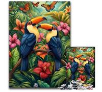 Jigsaw Puzzles for Adults 1000 Piece Puzzle Jungle Parrot Puzzle Learning Educational Toys,is Ideal As Gifts for The Whole Family for Ages 14+ 50X75CM