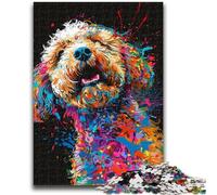 Jigsaw Puzzles for Adults 1000 Piece Puzzle Lagotto Romagnolo Dog Art Help The Brain Exercise Addictive Toys to Cultivate Patience Perfect Decoration 50x75cm