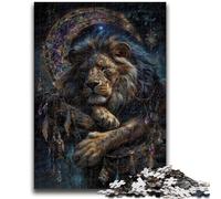 Jigsaw Puzzles for Adults 1000 Piece Puzzle Lion Dream Catcher Challenging Game And Family Play Secret Santa Gifts 50x75cm