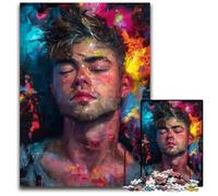 Jigsaw Puzzles for Adults 1000 Piece Puzzle Man Oil Painting Wooden Jigsaw Puzzles Learning Educational Toys,is Ideal As Gifts for The Whole Family for Ages 14+ 50X75CM