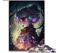 Jigsaw Puzzles for Adults 1000 Piece Puzzle Manga Girl, Analysis And Logic with Fully Interlocking Randomly Shaped Pieces for And Age 14 Years Up (Size 50x75cm)