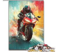 Jigsaw Puzzles for Adults 1000 Piece Puzzle Motorcycle, Help The Brain Exercise Addictive Toys to Cultivate Patience Enhance Memory (Size 50x75cm)
