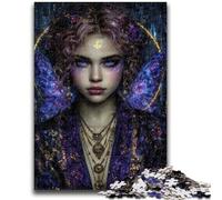 Jigsaw Puzzles for Adults 1000 Piece Puzzle Mysterious Elf Girl Help The Brain Exercise Addictive Toys to Cultivate Patience Perfect Decoration 50x75cm