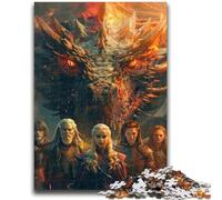 Jigsaw Puzzles for Adults 1000 Piece Puzzle Mysterious Flying Dragon Stress Reliever Difficult Challenge Is Ideal As Gifts for The Whole Family 38x26cm