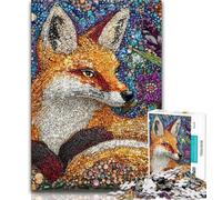 Jigsaw Puzzles for Adults 1000 Piece Puzzle Mysterious Fox,Challenging Game And Family Play Birthday Present,Gifts,Wall Art (38x26cm)