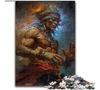 Jigsaw Puzzles for Adults 1000 Piece Puzzle Native American Shaman, Toys Educational Games Stress Relieving Wall Decoration (Size 26x38cm)