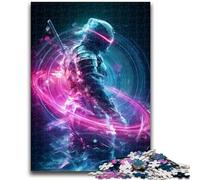 Jigsaw Puzzles for Adults 1000 Piece Puzzle Neon Ninja for And from 14 Years And over Play Toys Because It Is Ideal As A Gift for The Whole Family 26x38cm