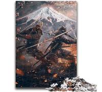 Jigsaw Puzzles for Adults 1000 Piece Puzzle Ninja at The Foot of Mount Fuji Educational Family Game Deal As Gifts for The Whole Family for And Age 14 Years Up 26x38cm
