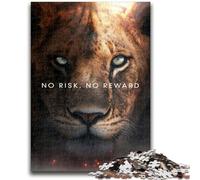 Jigsaw Puzzles for Adults 1000 Piece Puzzle No Risk No Reward Stress Reliever Difficult Challenge Is Ideal As Gifts for The Whole Family 50x75cm