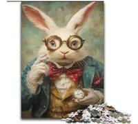 Jigsaw Puzzles for Adults 1000 Piece Puzzle Noble Rabbit, Educational Toys for Is Ideal As A Gift for The Whole Family for And 14 Years Old (Size 26x38cm)