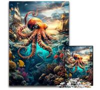 Jigsaw Puzzles for Adults 1000 Piece Puzzle Ocean Octopus Puzzle Learning Educational Toys,is Ideal As Gifts for The Whole Family for Ages 14+ 50X75CM