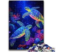 Jigsaw Puzzles for Adults 1000 Piece Puzzle Ocean Turtle Educational Family Game Deal As Gifts for The Whole Family for And Age 14 Years Up 50x75cm