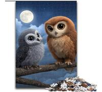 Jigsaw Puzzles for Adults 1000 Piece Puzzle Owl on The Tree, for Age 14+ Suitable for Couples Fun at Home Activities, Birthday Present,Travel Gifts (Size 26x38cm)