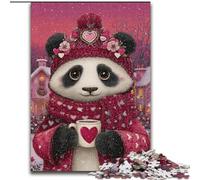 Jigsaw Puzzles for Adults 1000 Piece Puzzle Panda on Vacation, Fun Activity for Home, Rainy Days Toys, Birthday Gifts (Size 26x38cm)