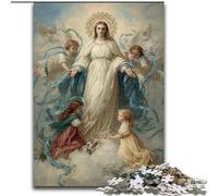Jigsaw Puzzles for Adults 1000 Piece Puzzle Portrait of Mary The Mother, for 14+ Challenging Game As A Gift for The Whole Family And Friends (Size 26x38cm)