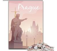 Jigsaw Puzzles for Adults 1000 Piece Puzzle Prague, Stress Relief Toys Unique Birthday And Gifts for Ages 14+ 26x38cm