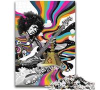 Jigsaw Puzzles for Adults 1000 Piece Puzzle Psychedelic Guitarist, Suitable for Ages 14 And Up Home Decor Deal As Gifts for The Whole Family 26X38CM