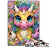 Jigsaw Puzzles for Adults 1000 Piece Puzzle Rainbow Dragon Baby Educational Family Game Deal As Gifts for The Whole Family for And Age 14 Years Up 50x75cm
