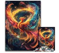 Jigsaw Puzzles for Adults 1000 Piece Puzzle Rainbow Phoenix Puzzle Educational Challenge, Deal As Gifts for The Whole Family for 14+ 26X38CM