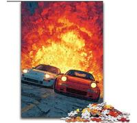Jigsaw Puzzles for Adults 1000 Piece Puzzle Retro Sports Car, for Age 14+ Suitable for Couples Fun at Home Activities, Birthday Present,Travel Gifts (Size 26x38cm)