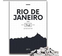 Jigsaw Puzzles for Adults 1000 Piece Puzzle Rio De Janeiro Brazil, Stress Relief Toys Unique Birthday And Gifts for Ages 14+ 75x100cm