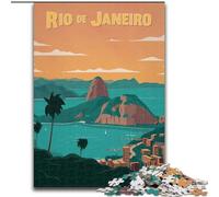 Jigsaw Puzzles for Adults 1000 Piece Puzzle Rio De Janeiro Quiz Game for Is Ideal As A Gift for The Whole Family (50x75cm) 1000pcs