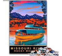 Jigsaw Puzzles for Adults 1000 Piece Puzzle River And Mountain Quiz Game for Is Ideal As A Gift for The Whole Family (26x38cm) 1000pcs