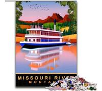 Jigsaw Puzzles for Adults 1000 Piece Puzzle River Tour Quiz Game for Is Ideal As A Gift for The Whole Family (50x75cm) 1000pcs
