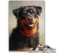 Jigsaw Puzzles for Adults 1000 Piece Puzzle Rottweiler for And from 14 Years And over Play Toys Because It Is Ideal As A Gift for The Whole Family 26x38cm