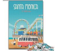 Jigsaw Puzzles for Adults 1000 Piece Puzzle Santa Monica California, Learning Educational Toys Family Games Unique Birthday And Gifts 50x75cm