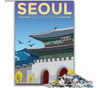 Jigsaw Puzzles for Adults 1000 Piece Puzzle Seoul South Korea Travel, Stress Relief Toys Unique Birthday And Gifts for Ages 14+ 75x100cm