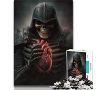 Jigsaw Puzzles for Adults 1000 Piece Puzzle Skeleton Knight,Educational Family Game Wall Decoration Unique Birthday And Xmas Gifts (75x50cm)
